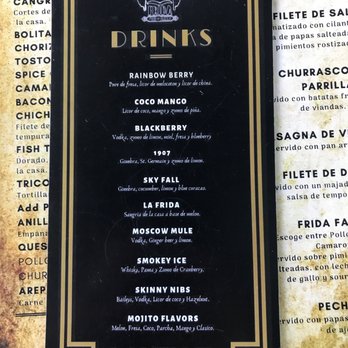 Frida - Drink menu - Mexican Near Me - Arecibo, Puerto Rico