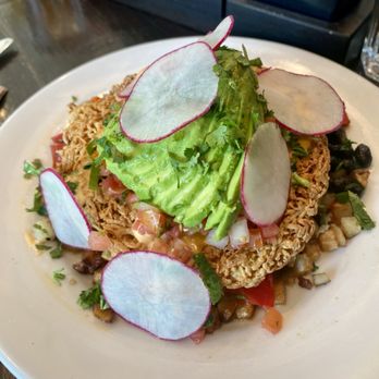 Blu Jam Café - Vegan tostada- Delicious - New American Near Me - Los Angeles, California