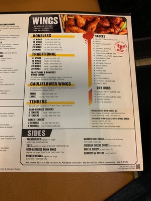 Menu photo 6 Buffalo Wild Wings Montclair, CA