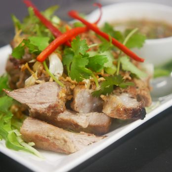 SuperThai Restaurant  - Grilled pork-nek - Thai Near Me - Alkmaar, New Hampshire