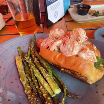 Phillips Seafood - Shrimp Salad Roll with asparagus - Seafood Near Me - Baltimore, Maryland
