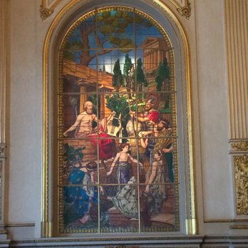 Teatro Colón - A mural by a famous painter in one of the after event rooms - Performing Arts Near Me - Buenos Aires, C