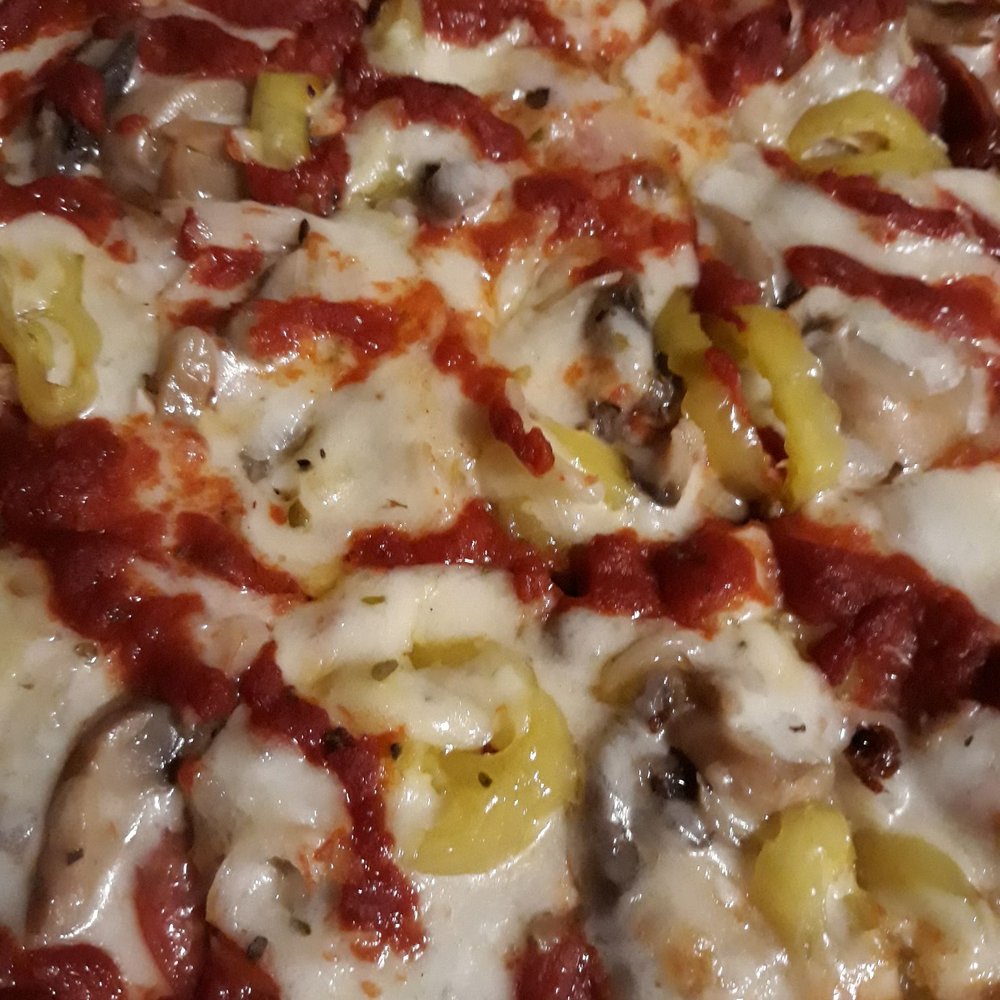 Enrico's Pizza & Restaurant - Pepperoni, mushroom, onion, banana pepper & extra sauce - Pizza Near Me - Dublin, Ohio Enrico's Pizza & Restaurant - Pepperoni, mushroom, onion, banana pepper & extra sauce - Pizza Near Me - Dublin, Ohio