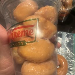 Worst glaze I've ever seen on a Krispy Kreme Worst glaze I've ever seen on a Krispy Kreme