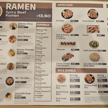 Michi Ramen - Menu - Ramen Near Me - Henderson, Nevada