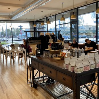Relevant Coffee - Interior of Relevant Coffee with natural lighting from large windows - Coffee & Tea Near Me - Vancouver, Washington