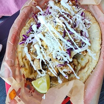Tiki Tacos - Spicy Fish (Ono) taco - Mexican Near Me - Kapaa, Hawaii