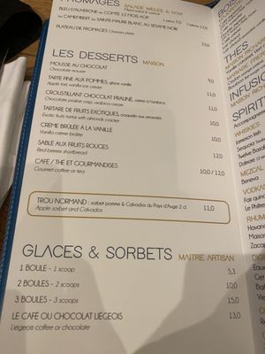 Menu photo 5 Le Hameau Paris, 75 Menu photo 5 Le Hameau Paris, 75
