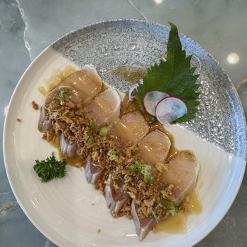 Happy Sushi - Albacore plate. Super fresh and tasty would order every time - Japanese Near Me - Chino Hills, California