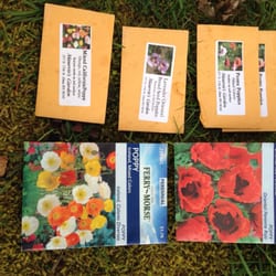 Maurries Garden - Seeds from Maurrie's Garden are shown above. They are my favorite place to buy poppy seeds. Photo is of the seed stash for work.