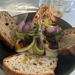 Breakfast with perfect eggs