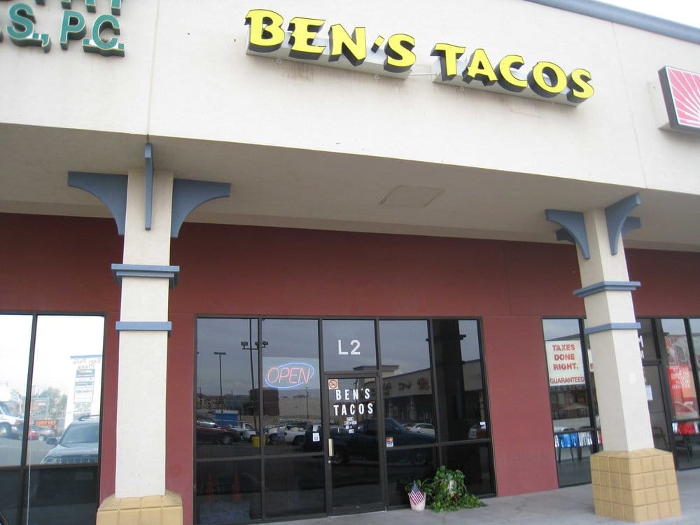 BEN’S TACOS Updated October 2024 1475 Dieter Dr, El Paso