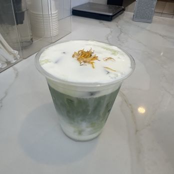 Tectonic Coffee Cafe - Orange blossom matcha - Coffee & Tea Near Me - West Hollywood, California