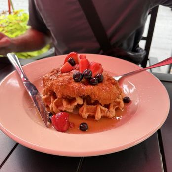 Grand Olde Station - Chicken and waffles - New American Near Me - Lake Toxaway, North Carolina