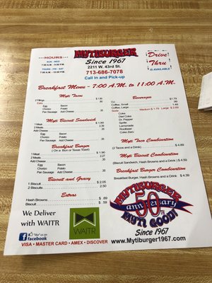 Menu photo 6 Mytiburger Houston, TX