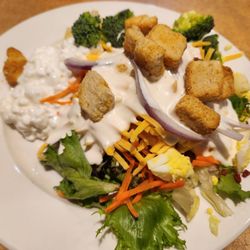 Country Cookin - One of 2 salads today. I must have cottage cheese with my salad. It was delicious.