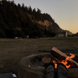 Gold Bluffs Beach & Campground - Campfire at Night