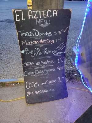 Menu photo 6 El Azteca Mexican Food Crows Landing, CA