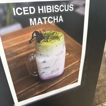 Garcia Bros Cafe - Habiscus matcha - Cafes Near Me - Van Nuys, California