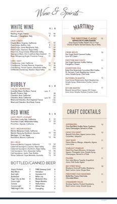 Menu photo 4 The Firestone Fort Myers, FL Menu photo 4 The Firestone Fort Myers, FL