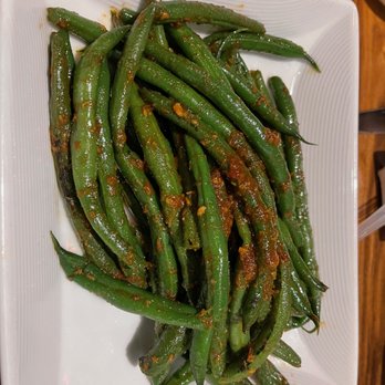 Morimoto - spicy green beans - chinese barbecue sauce - Japanese Near Me - Las Vegas, Nevada Morimoto - spicy green beans - chinese barbecue sauce - Japanese Near Me - Las Vegas, Nevada
