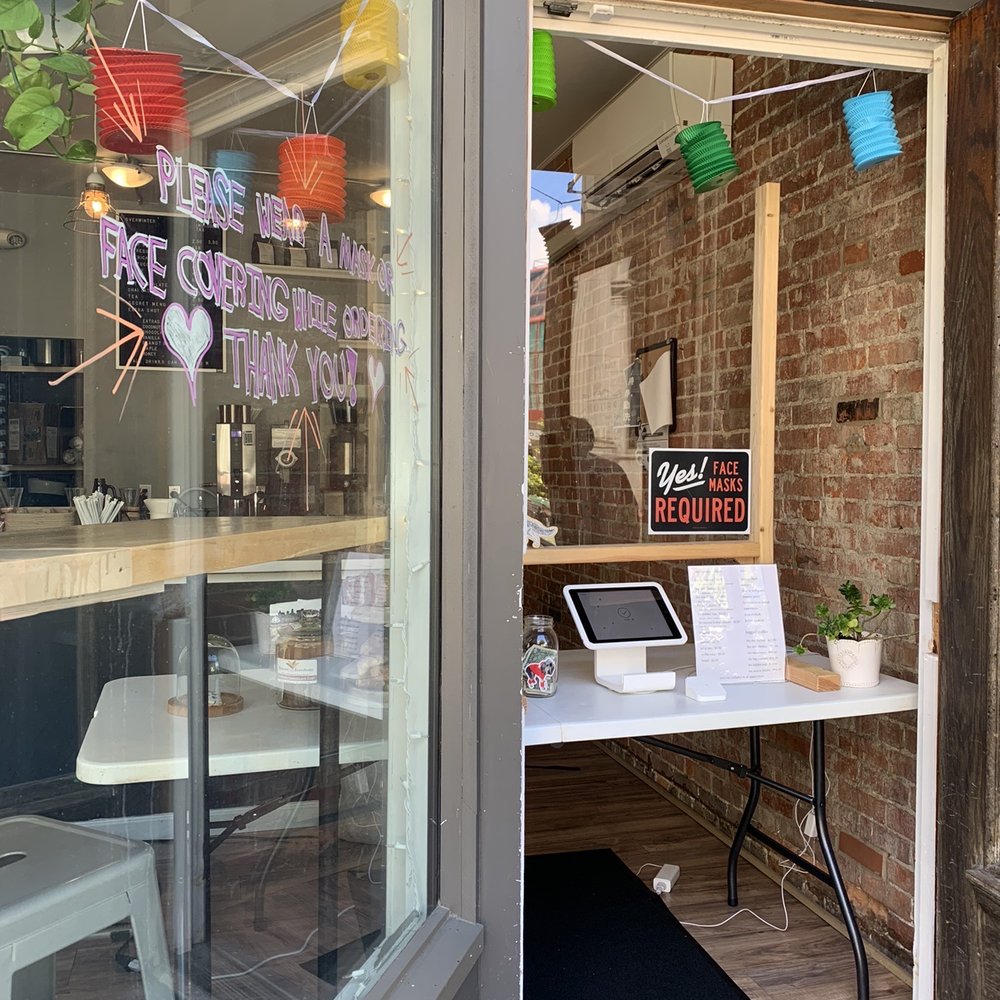 Overwinter Coffee - The front entry and currently where you place your order. Pastries are on display to the left. Cards and Apple Pay only, no cash currently. - Coffee & Tea Near Me - Buffalo, New York Overwinter Coffee - The front entry and currently where you place your order. Pastries are on display to the left. Cards and Apple Pay only, no cash currently. - Coffee & Tea Near Me - Buffalo, New York