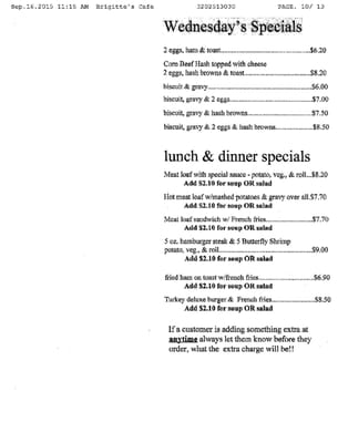 Menu photo 5 Brigitte's Cafe Saint Cloud, MN