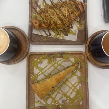 Chai Master - Vanilla latte, Dubai croffle, baklava, oat milk karak chai - Coffee & Tea Near Me - Los Alamitos, California