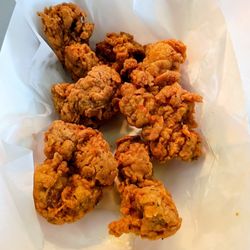 Ed's Chicken Shack - 6 pieces of liver crispy and tender on the inside!