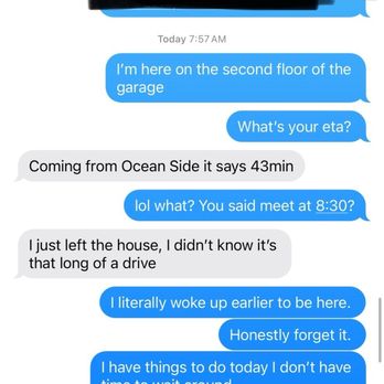 SSQ Mobile Detailing - Made a plan to meet at 8am and didn't let me know he would be 45 min late. - Auto Detailing Near Me SSQ Mobile Detailing - Made a plan to meet at 8am and didn't let me know he would be 45 min late. - Auto Detailing Near Me