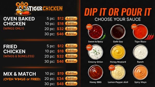 Menu photo 7 Tiger Chicken Westminster, CA Menu photo 7 Tiger Chicken Westminster, CA