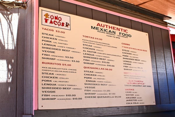 Menu photo 7 Ono Tacos - Lahaina Kahului, HI Menu photo 7 Ono Tacos - Lahaina Kahului, HI