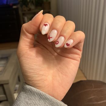 Nail Elegance Salon - Valentine's nails! - Nail Salons Near Me - Encino, California Nail Elegance Salon - Valentine's nails! - Nail Salons Near Me - Encino, California