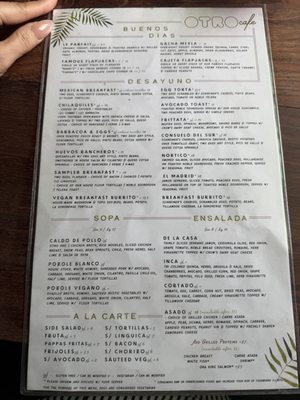 Menu photo 1 Otro Cafe Phoenix, AZ