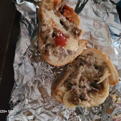 Romeo's Italian American - Cheese Steak w/onions & ketchup