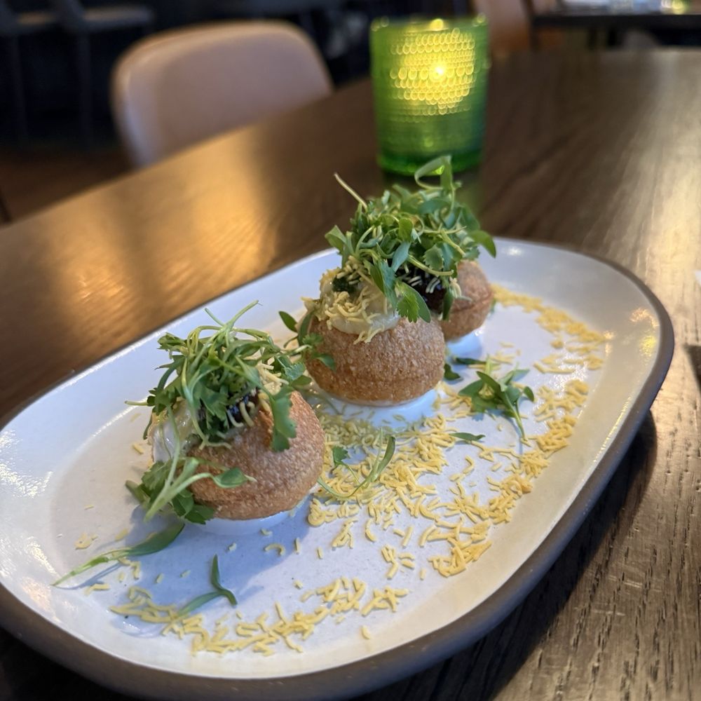 The Kitchen - Indian puffy tacos - New American Near Me - Austin, Texas