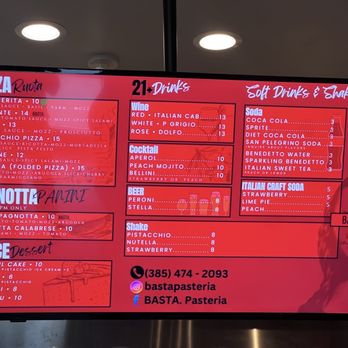 BASTA Pasteria - Menu - Italian Near Me - Murray, Utah