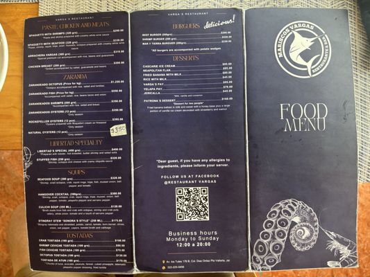 Menu photo 1 El Camarón Select Puerto Vallarta, JAL