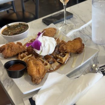 Brunch House - Peach cobbler chicken & waffle - Breakfast & Brunch Near Me - Phoenix, Arizona