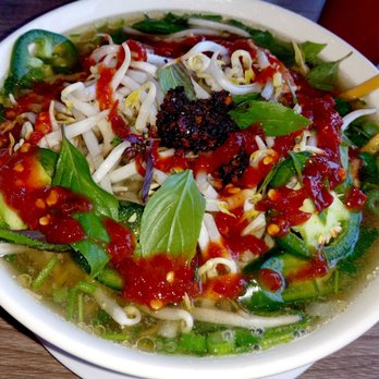 Bone & Broth - Pho fillet mignon all dressed up and spicy - Vietnamese Near Me - Ontario, California