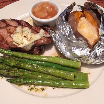 The Chop House - Petite pork chops, sweet potato, and asparagus - Steakhouses Near Me - Augusta, Georgia The Chop House - Petite pork chops, sweet potato, and asparagus - Steakhouses Near Me - Augusta, Georgia