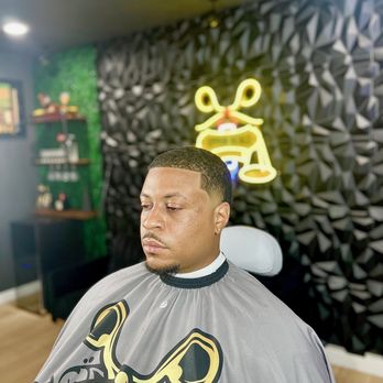 Upperscale Barber Lounge - Mid bald tapor on adult with enhancements spray - Barbers Near Me - Antioch, California Upperscale Barber Lounge - Mid bald tapor on adult with enhancements spray - Barbers Near Me - Antioch, California