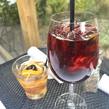 Pine Tavern Restaurant - a glass of red wine and a glass of lemonade - American Near Me - Bend, Oregon Pine Tavern Restaurant - a glass of red wine and a glass of lemonade - American Near Me - Bend, Oregon