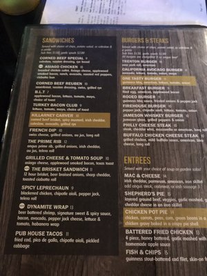 Menu photo 7 Killarney's Publick House Hamilton Township, NJ