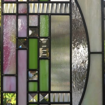 Mezza Luna Studios - Custom Stained Glass Window: Art Deco - Arts & Crafts Near Me Mezza Luna Studios - Custom Stained Glass Window: Art Deco - Arts & Crafts Near Me
