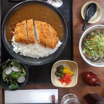 M Tempura - Curry Katsu with pickled vegetables and seaweed salad - Japanese Near Me - Durham, North Carolina M Tempura - Curry Katsu with pickled vegetables and seaweed salad - Japanese Near Me - Durham, North Carolina