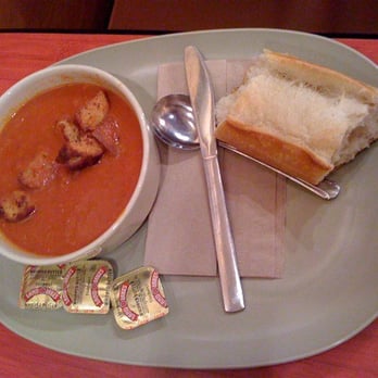 Panera Bread - Tomato soup w/ bread - Sandwiches Near Me - San Bernardino, California Panera Bread - Tomato soup w/ bread - Sandwiches Near Me - San Bernardino, California