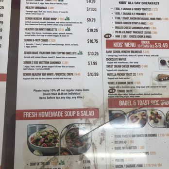Sunrise Griddle - a menu for a restaurant - Breakfast & Brunch Near Me - Bowmanville, Ontario