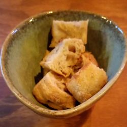 Fusion Cantina - Crispy Focaccia cubes for dipping