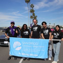 San Diego Community College District - January 2026 - Student trustees with the Chancellor at the MLK Parade